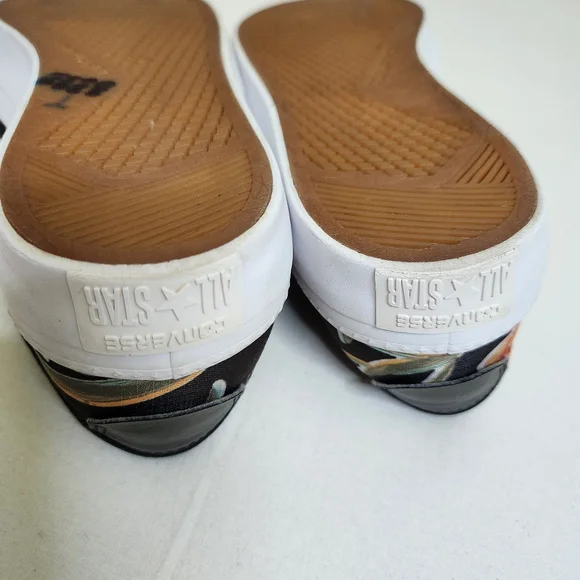 Converse Zakim Ox tropical print low top sneakers Hawaii flower hibiscus 9 - Picture 9 of 11